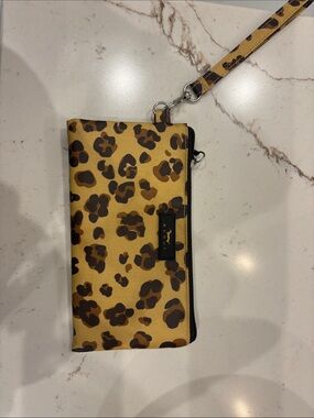 Scout Leopard Print Wristlet Clutch in Tan and Brown